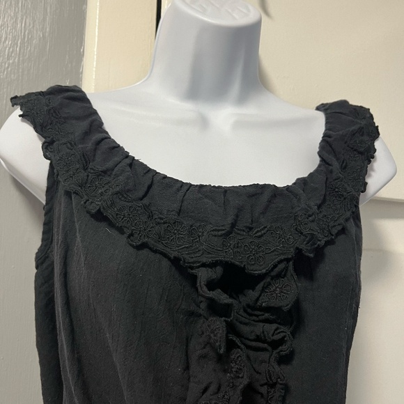 Max Studio Women's Ruffle Cami Bubble Top Large - Picture 2 of 9